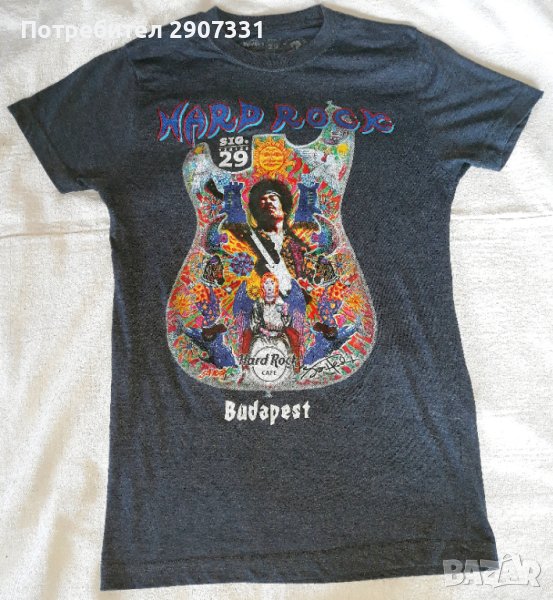 Тениска групи Jimi Hendrix. Hard Rock Cafe Budapest, снимка 1