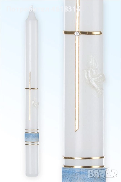 О'Candles Ритуална Бутикова Свещ За Кръщене, Сватба, Причастие, снимка 1