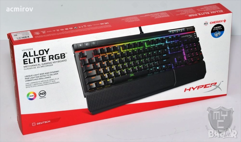 Чисто нови механични гейминг клавиатури HyperX Alloy Elite RGB, USB Hub, снимка 1
