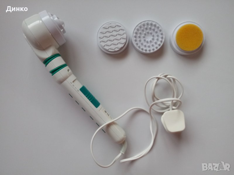 Електрически масажор за лице, тяло и скалп, 3 функции, 4 приставки, снимка 1