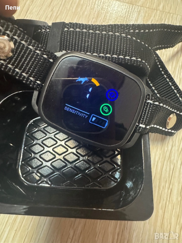 Интелигентна антилай нашийник за кучета – сензорен дисплей и регулируема чувствителност , снимка 1