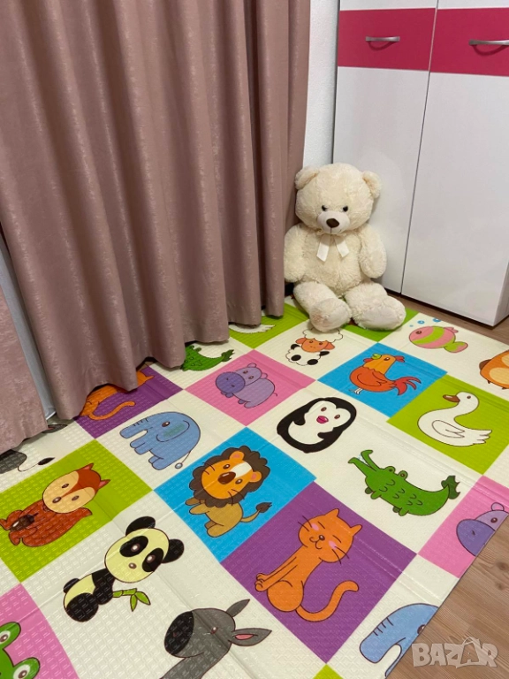 Килим за игра Цветни квадрати, снимка 1