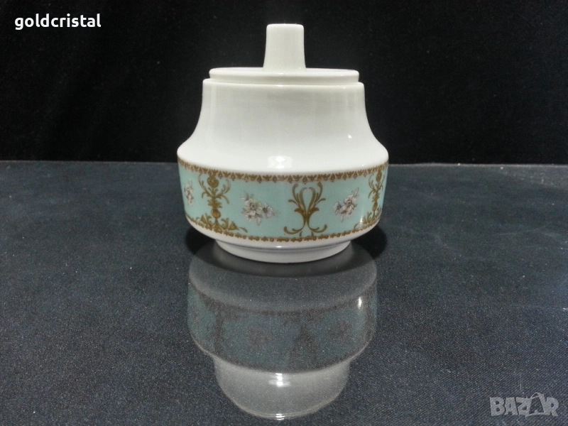 Стар български порцелан захарница , снимка 1