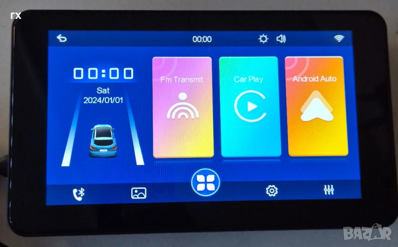 Мултимедия за кола 7" + Камера, Carplay, Android Auto, Bluetooth , снимка 1