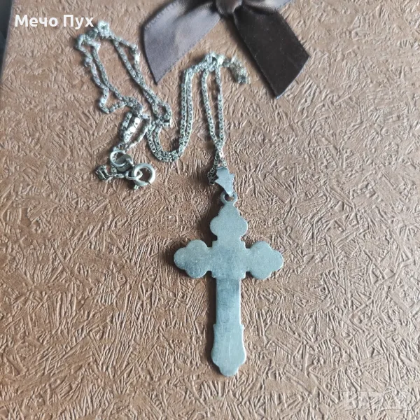 Сребърен синджир с Кръст (317), снимка 1