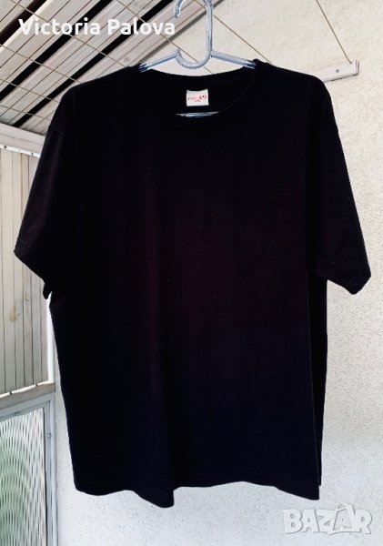 Широка черна тениска унисекс Австрия, снимка 1