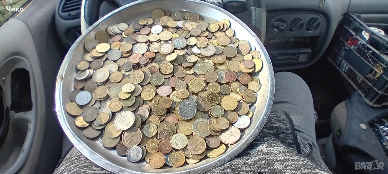 300бр чужди стари монети, снимка 1