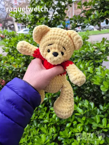 Ръчно изплетен Мечо Пух "Амигуруми", снимка 2 - Плюшени играчки - 49753637