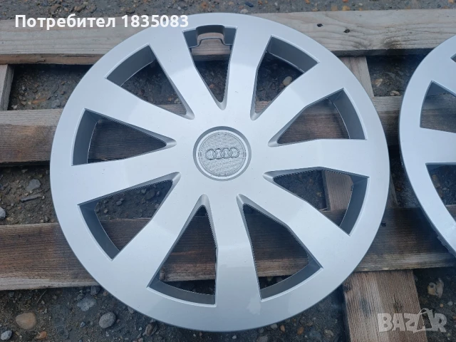 Оригинални тасове Audi 15 цола, снимка 2 - Аксесоари и консумативи - 50455479