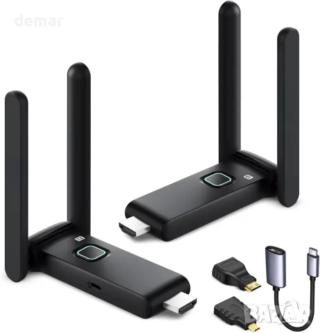 Безжичен HDMI предавател и приемник (TX/RX) Plug & Play за мултиекранно видео, аудио и стрийминг