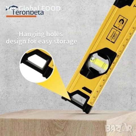 Teronbeta нивелир 40см магнитен 3 либели, снимка 3 - Други инструменти - 53604591