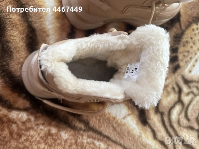 НОВИ Боти с пух,номер 36, снимка 4 - Дамски боти - 51323757