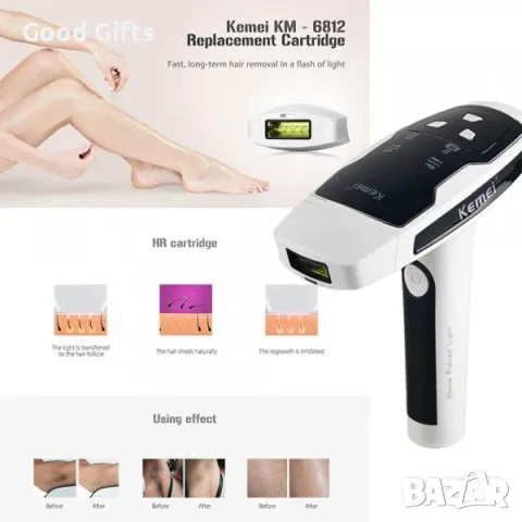Ефективен ФОТОЕПИЛАТОР KEMEI KM-6812, снимка 5 - Други - 47511147