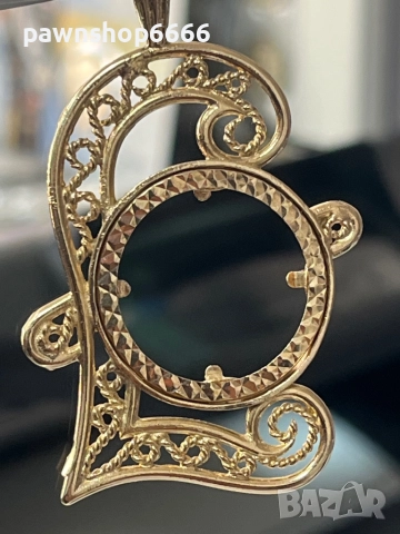 Златен обков 9 карата за монети с диаметър 22мм АНГЛИЯ, снимка 5 - Пръстени - 51662857