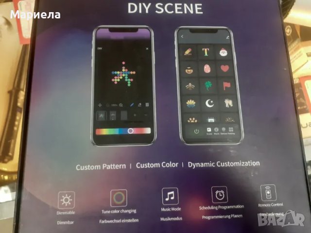 Светлина завеса с Wifi 540LEDs 1.50 x 2 м - програмируема Lphianx, снимка 3 - Други - 49284953