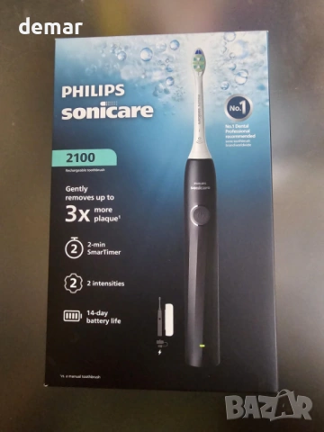 Електрическа четка за зъби Philips Sonicare серия 2000, черна, HX4023/02, снимка 9 - Други - 53706404