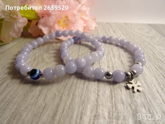 Дамски комплект гривни от естествени камъни