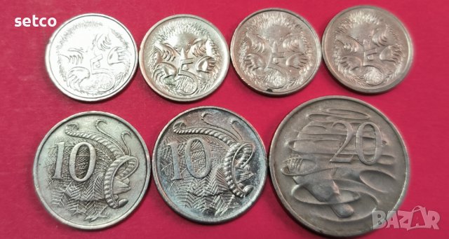 Лот 8 монети Австралия 