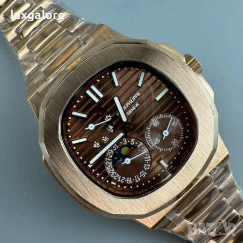 Мъжки часовник Patek Philippe Nautilus Brown 5712 с автоматичен механизъм, снимка 3 - Мъжки - 49462954