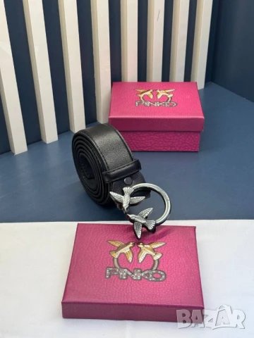 колани от естествена кожа в кутия pinko, снимка 4 - Колани - 50596022