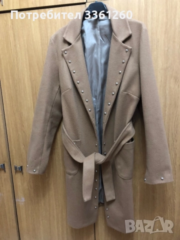 Палто в цвят карамел, снимка 3 - Палта, манта - 51530612