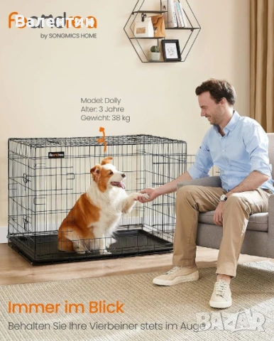 Сгъваема метална клетка за кучета, снимка 2 - За кучета - 53161380