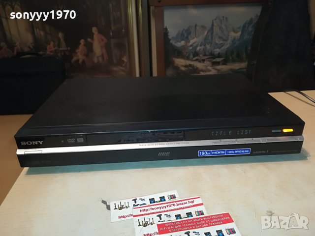 SONY RDR-HX680 160GB HDD/DVD RECORDER-ВНОС GERMANY 2011221138, снимка 2 - Плейъри, домашно кино, прожектори - 38731909