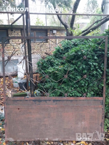 Метална дворна порта с две крила, снимка 6 - Гаражни врати - 52595996