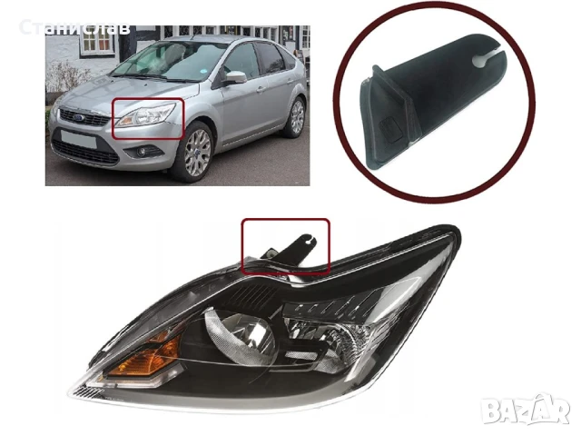 Щипка за захващане на фар Ford Focus MK2 Facelift, снимка 3 - Части - 50645136