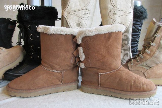 UGG топли ботуши, боти, апрески с панделки -N- 36, реплика UGG ботуши, снимка 7 - Дамски боти - 35590225