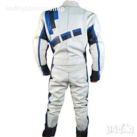 📌 5251 Shuller Мъжки кожен мото екип от две части | Размер 52 | 130 лв, снимка 3 - Аксесоари и консумативи - 50856000