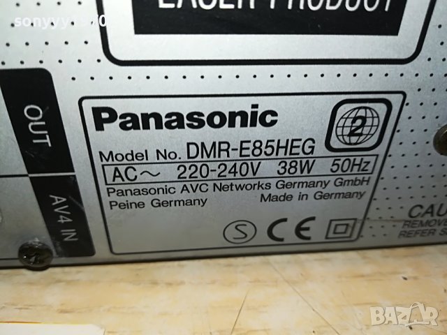 panasonic dmr-e85heg hdd&dvd recorder 2412221921, снимка 17 - Плейъри, домашно кино, прожектори - 39103151