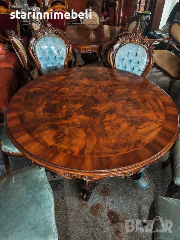 Ексклузивен трапезен комплект , снимка 8 - Маси - 53641243