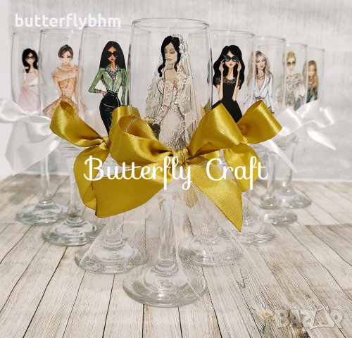 Чаши за моминско парти, Украса за моминско парти, снимка 11 - Декорация - 24657964