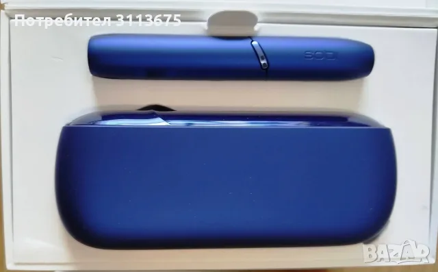 IQOS 3 DUO, син цвят, ПЪЛЕН комплект, неразличим от нов., снимка 3 - Електронни цигари - 56226050