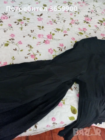 Черна дамска блуза, буфан ръкав, 14 UK,, снимка 8 - Ризи - 51235583