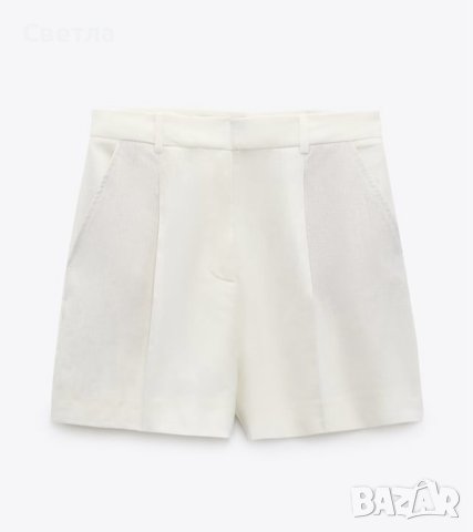 Ленени къси панталонки Zara, снимка 4 - Къси панталони и бермуди - 42132115