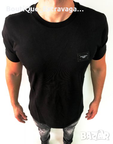 Мъжка тениска Dolce&Gabbana Classic Black !!!, снимка 2 - Тениски - 34182639