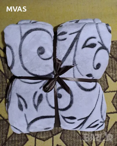 Ново меко поларно одеало 150 х 200 см Кафяво Подарък за жена 