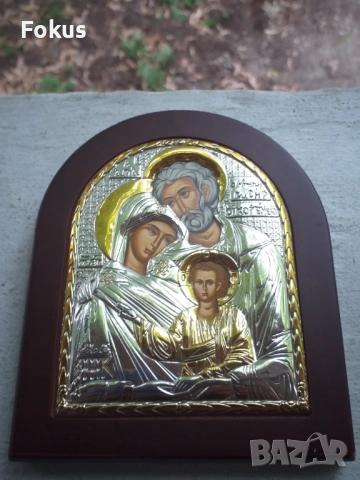Прекрасна сребърна икона с позлата и със сертификат, снимка 6 - Антикварни и старинни предмети - 53464199