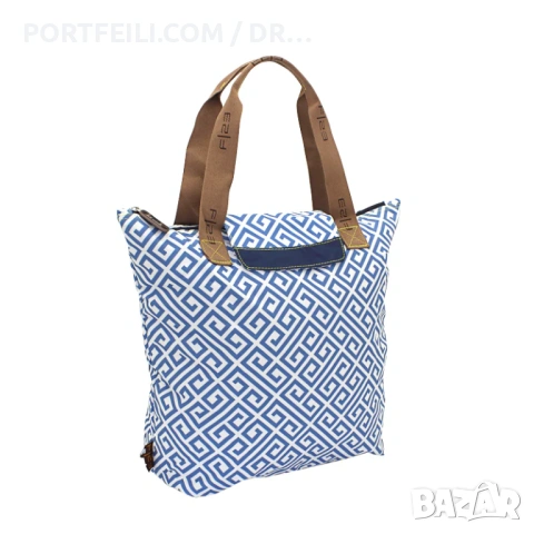 Текстилна чанта сгъваема, Friedrich 23 Germany, гръцки мотиви, снимка 2 - Чанти - 53616176