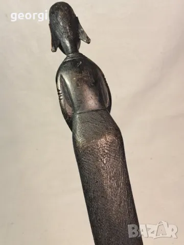 африканска абаносова статуетка 22/3, снимка 4 - Статуетки - 49199541