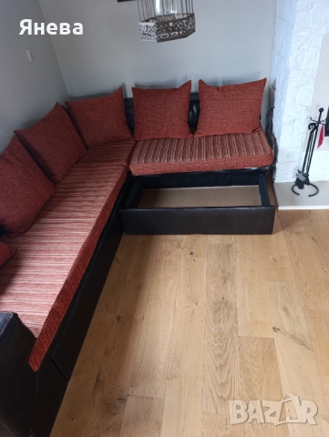 Ъглов диван с ракла и функция сън , снимка 10 - Дивани и мека мебел - 52392035