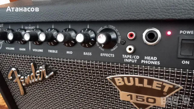 Fender Bullet 150 2-Channel 15-Watt 1x8" - 85€, снимка 6 - Китари - 56107265