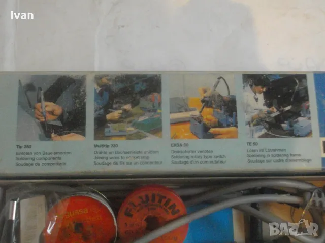 ПРОФЕСИОНАЛЕН ЕЛЕКТРИЧЕСКИ ПОЯЛНИК ЗА МИКРОЕЛЕКТРОНИКА 8 вата ERSA Multitip 230 Пълен комплект , снимка 7 - Поялници и запояване - 47977873