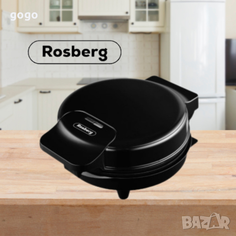 Гофретник за Bubble Waffle Rosberg R51442H 1000W, Черен, 2 ГОДИНИ ГАРАНЦИЯ, снимка 2 - Друга електроника - 44191285