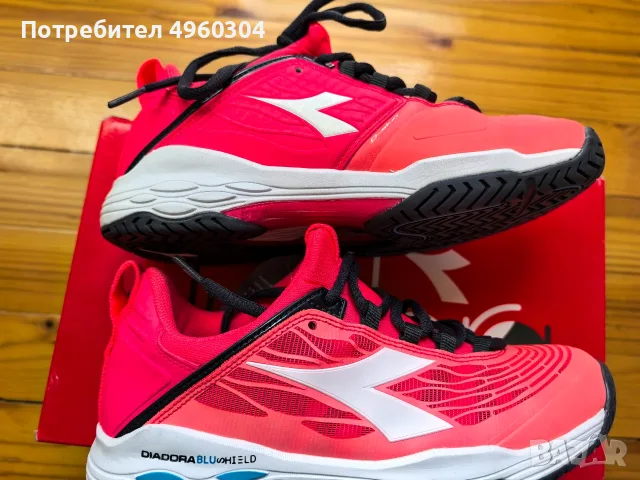 Чисто нови Дамски Тенис Обувки Diadora Speed Blushield Fly 2 AG, Размер 36, снимка 7 - Тенис - 56231970