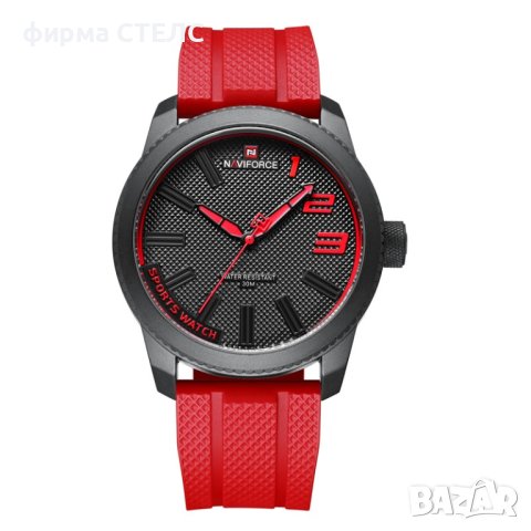 Спортен часовник Naviforce, Силиконова каишка, снимка 5 - Мъжки - 41686466