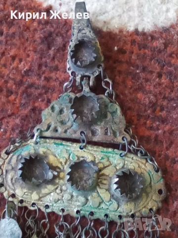 Възрожденски накит трепка сребърен  50790, снимка 2 - Антикварни и старинни предмети - 52233101