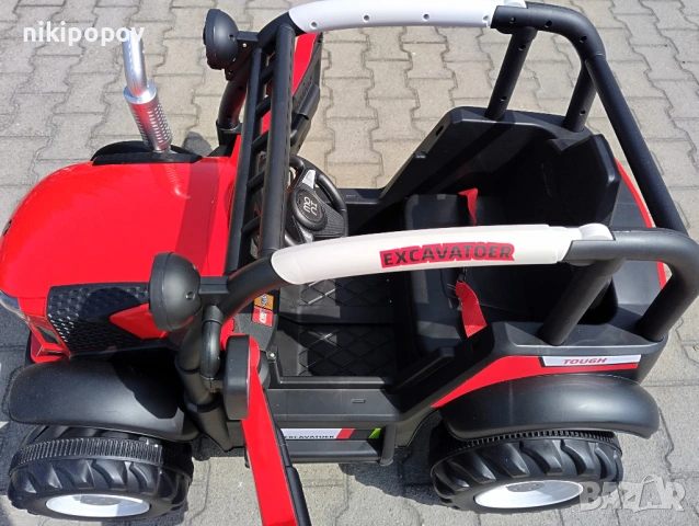 TEXAS акумулаторен трактор HARVEST червен, снимка 3 - Други - 53849439